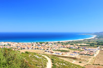 panorama della spiaggia